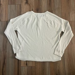 Lucky Brand Lived In Thermal Henley Mens Medium Waffle Knit Long Sleeve