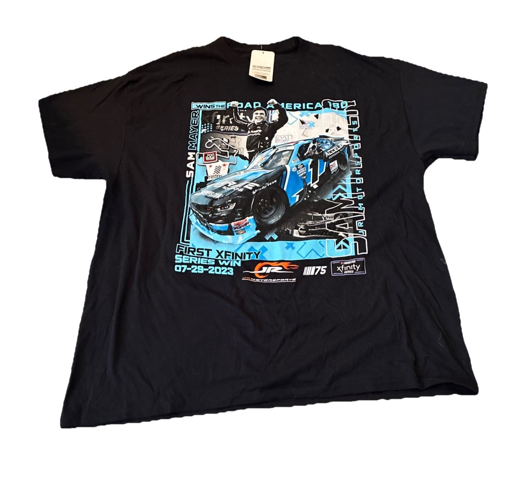 NWT Checkered Flag Sports T-Shirt Sam Mayer’s NASCAR 2023 Men’s XL