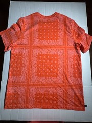 Pre Owned Kevin Durant Nike Dri Fit Paisley KD T Shirt Red Orange Men Size XL