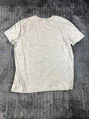 Perry Ellis America T Shirt Men Large Gray Cotton Graphic Short Sleeve Crewneck