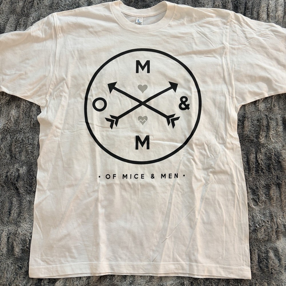 Of Mice & Men White T-Shirt Size XL (dead stock)