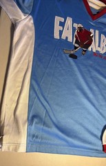 Vintage Platinum FUBU Fat Albert Hockey Jersey Size XXL Streetwear Hip Hop