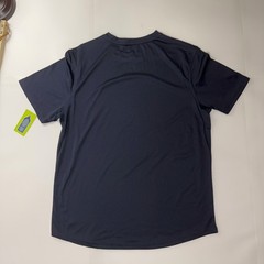 Vively Men’s Large T Shirt Made in Lesotho Navy Blue NWT Athletic
