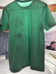 Nike Air Jordan Logo Stack Graphic Athletic T-Shirt Men’s Size Small Teal/Green