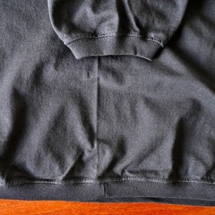 UNUSED, GOODWEAR CUFF AND HEM RIB heavyweight t-shirt made in USA, black, size L
