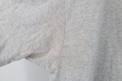 Vtg 90s Hanes Heavyweight Mens Large Distressed Blank T-Shirt Heather Gray USA