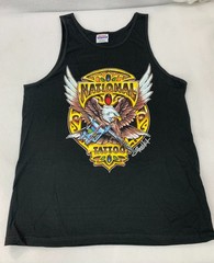 National Tattoo Black Tank Top