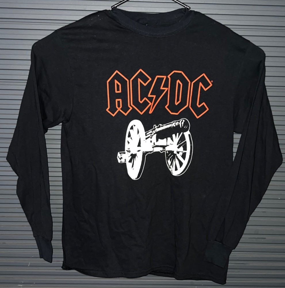 AC/DC Long Sleeve Tour Shirt For Those About To Rock Mens Medium Graphic
