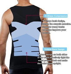 Men Gynecomastia Compression Shirt Body Shaper Chest Control Slim Vest Tank Top