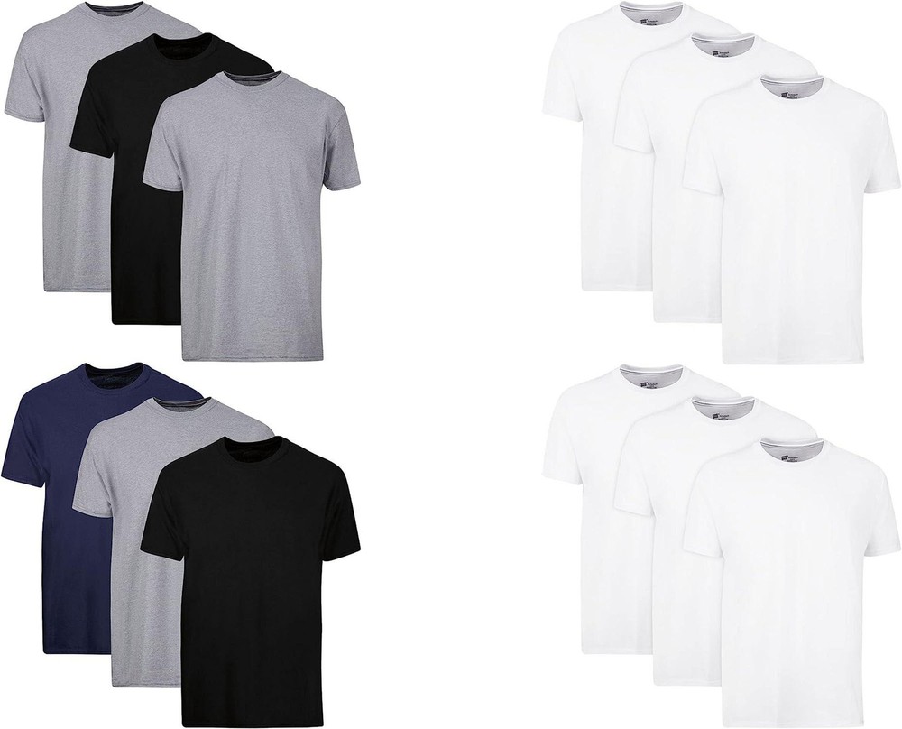 Hanes Men’s Moisture-Wicking Cotton with Odor Control Undershirts