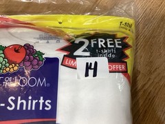 NOS 2010 FRUIT OF THE LOOM 7 Pack XL 46-48 White 100% Cotton T-shirts
