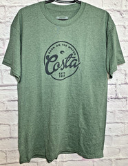 Costa Del Mar Born On The Water Men’s Green Short Sleeve T-shirt Size Large.