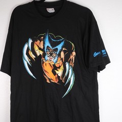 Vtg 2001 Graphitti Wolverine Shirt Sz L Marvel Comics Hanes Heavyweight X-MEN