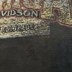 Harley Davidson Shirt Mens XL Black Faded Aurora Colorado 2009 Mile High