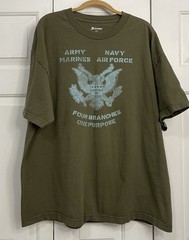 Academy Sports Armed Forces Short Sleeve T Shirt Army Green XXL