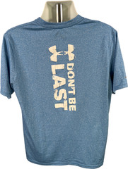 Under Armour Men’s Blue HeatGear Short Sleeve Run Athletic T-Shirt – L