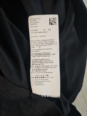Boss By Hugo Boss Men Black Tee Shirt Front Pocket Logo Ribbed Cuff & Collar XL