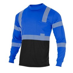 FONIRRA Safety Reflective High Visibility T Shirts for Men with Long Sleeve
