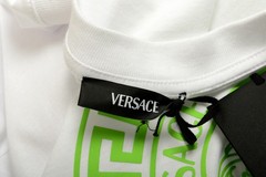 Versace Men’s White & Mint Medusa Logo Print Short Sleeve T-Shirt US 2XL IT 56