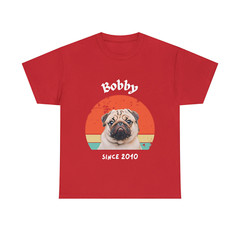 Customise Your Pet Photo Unisex T-shirt – Retro Vintage Style