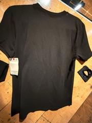 Champion Authentic Athleticwear Black Logo Graphic Crewneck Tee Short Sleeve m