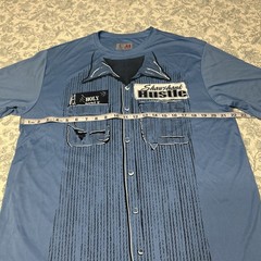 2019 5th Annual Shawshank Hustle Large Shawshank Redemption Inmate Shirt *Nice*