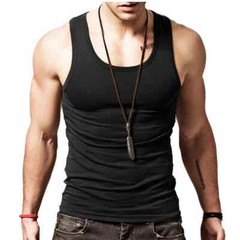 3pcs/lot Cotton Mens Underwear Sleeveless Tank Top Solid Muscle Vest Undershirts