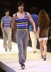 PIERRE CARDIN – 2007 Cotton Stripe Knit Tank, Size Large