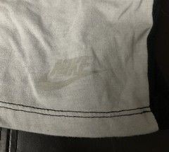 NWT Nike Air Max 90 Reverse Print Logo 1/2 Sleeve T-Shirt Mens Size 3XL Blk DC1