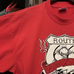 Vintage 90s Tattoo Shop Fine Line Route 66 Albuquerque NM Distressed T-Shirt XL