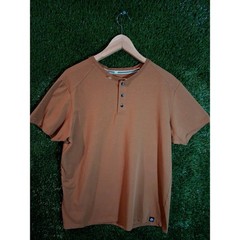 Free Planet Men’s Henley Shirt Size L Brown Short Sleeve It’s All About The…