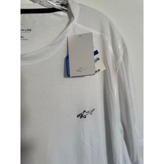 Greg Norman Attack Life Mens Performance Soft Touch T Shirt White Size XL NEW