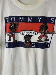 Vintage Bahamas Tommy Shirt Mens Sz 2XL Humor Parody Island Art Tee 90s