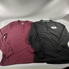 Lot of 10 Crew Neck Pull Over Long Sleeve T-shirts Mens Size M/L/XL
