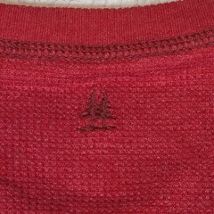 G.H. Bass & Co. Men’s Yosemite Henley Long Sleeve Shirt Large New With Tags Red