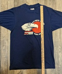 Vintage Postal service T-shirt Single Stich 1980s Eagle Retro Medium 50/50