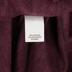 Dillard’s Rowm Men’s Long-Sleeve Henley Shirt XL Wine Purple Heather NWT