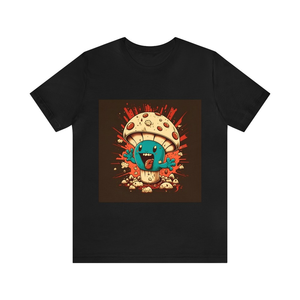 Blue and Beige Mushroom Rascal T-Shirt (2023) Unisex Jersey Short Sleeve Tee