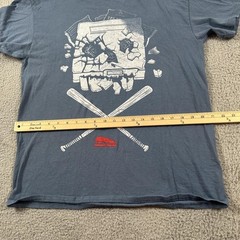 Office Space Shirt Mens Large Blue Lootwear PC Load Letter Graphic Movie Tee