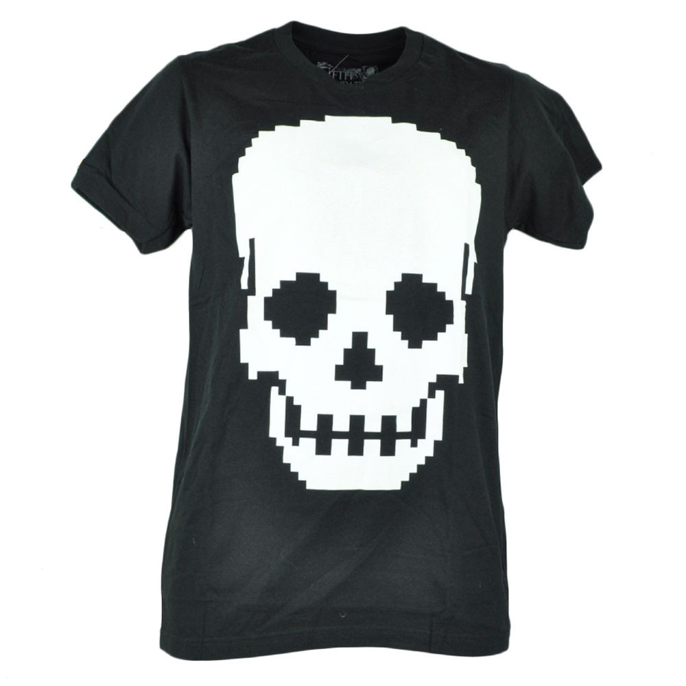 Fifth Foundation Digital Old Skull Graphic Tshirt Mens Black Tee Shirt