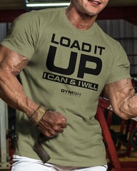 066. Load It Up Funny Workout Gym T-Shirt for Men