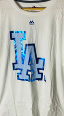 Majestic Los Angeles Dodgers Majestic Push Through T-Shirt White XL