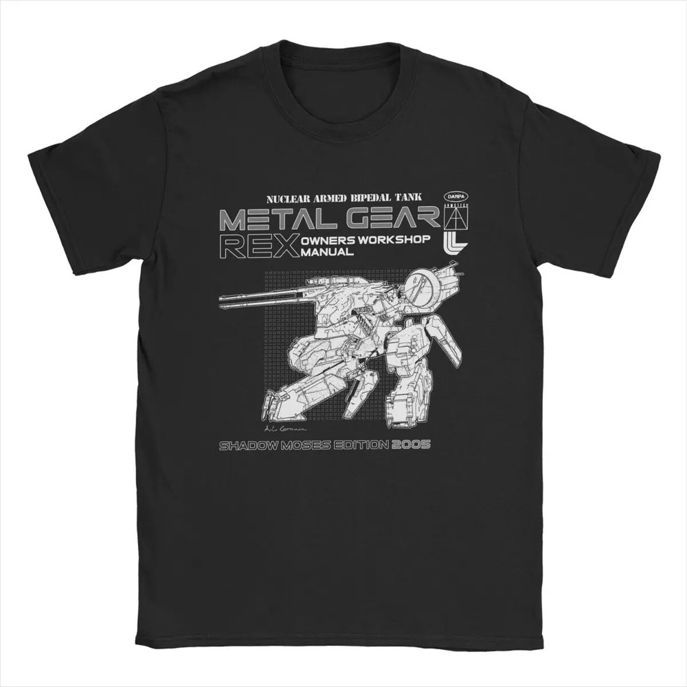 Metal Gear Solid Rex Manual T-Shirts Men Funny 100% Cotton Tee Shirt