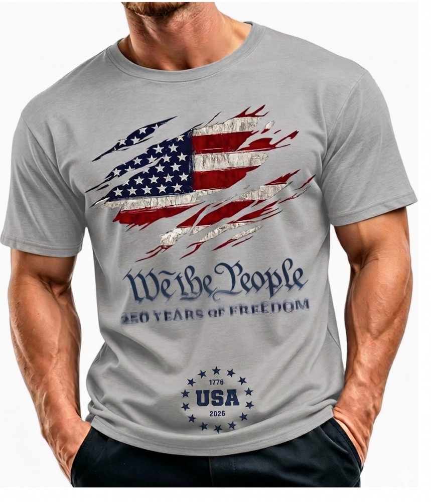 USA 250 Years of Freedom T-Shirt – We The People Graphic Tee