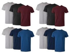 Hanes Men’s FreshIQ® ComfortSoft® Dyed Tees With Wicking Pocket T-Shirts 12-Pack