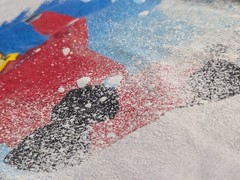 ⛷️👀🔥 VTG Blue Dolphin Down Hill Skiing Single Stitched T Shirt CLEAN Large HTF
