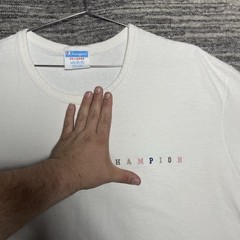 Champion Heritage Men’s Short Sleeve Tee, White/Multi Size 3XL