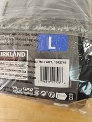 L / LARGE – BLACK – 6 PACK – Kirkland Signature Men’s Crew Neck Cotton Shirts
