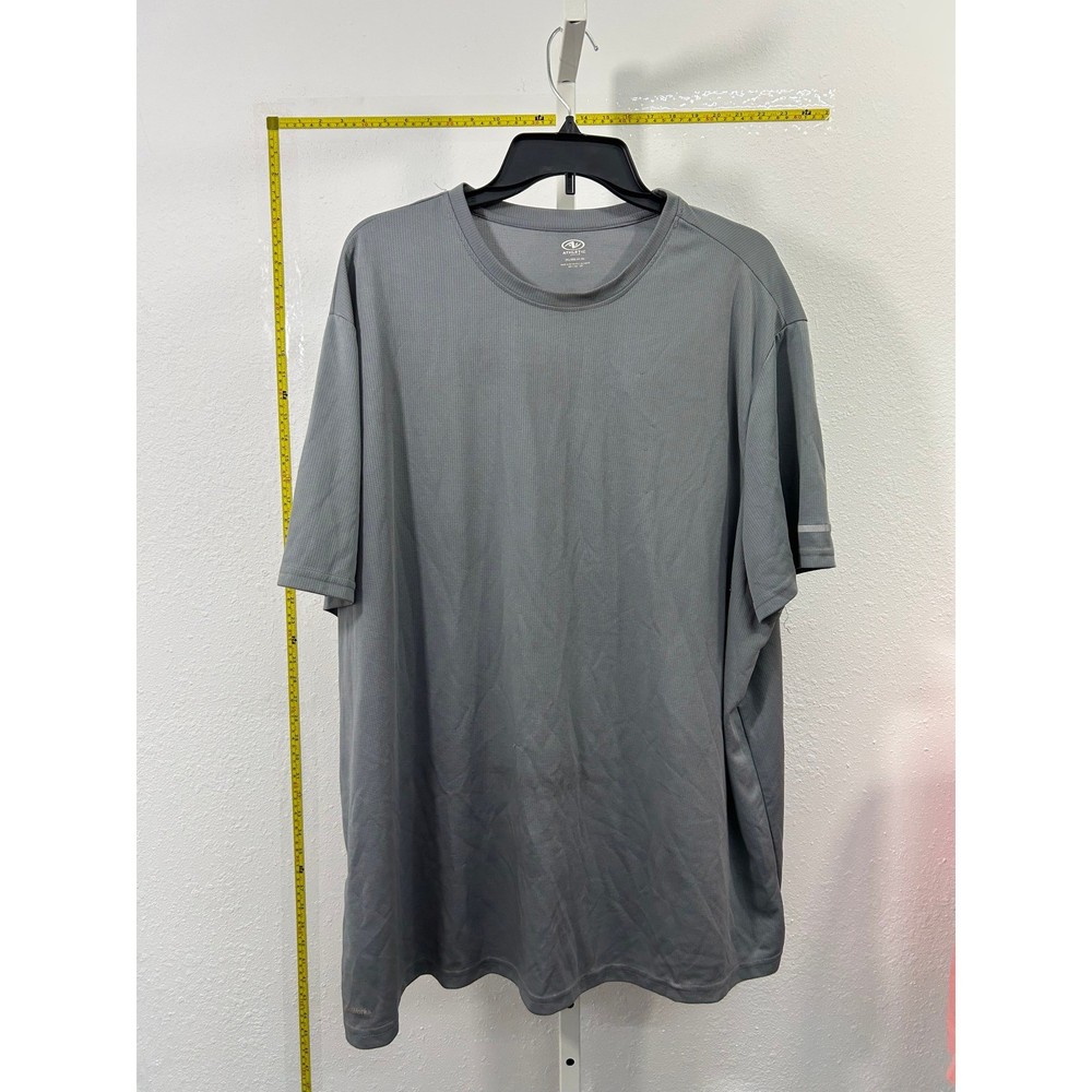 Athletic Works DriWorks Mens 3XL Gray Short Sleeve Performance T-Shirt RN52469