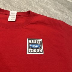 Vintage Y2K Men’s Ford F 150 Built Tough Truck Car T Shirt Large Red